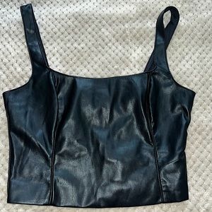 Women’s Leather Corset Top